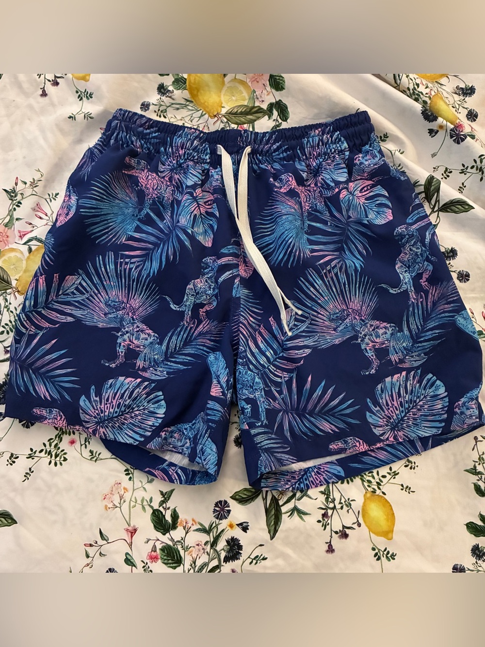 Chubbies Prehistoric Blues Swim Trunks 5.5” Inseam NWOT